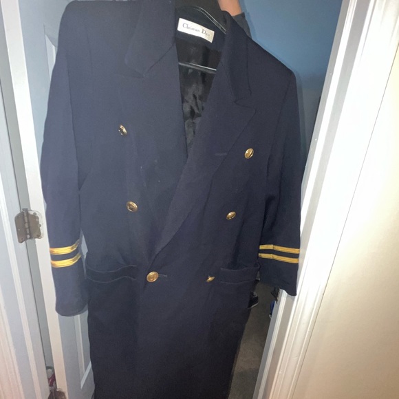 Dior Jackets & Blazers - Dior Navy Blue Coat